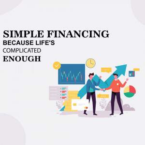 Illustration of people discussing financial growth and data analysis.