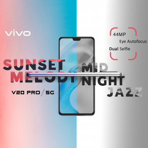 Vivo V20 Pro 5G smartphone with a dual-tone color scheme
