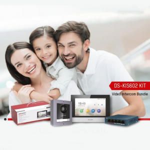 Family with video intercom system