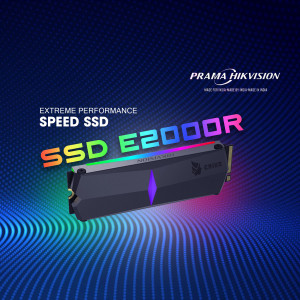 PRAMA Hikvision SSD E2000R solid state drive with RGB lighting
