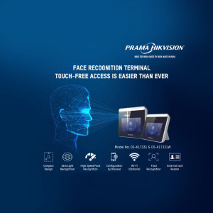 Hikvision face recognition terminal for touch-free access control