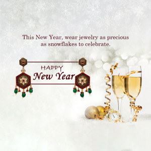 New Year Jewelry Celebration Artwork For X