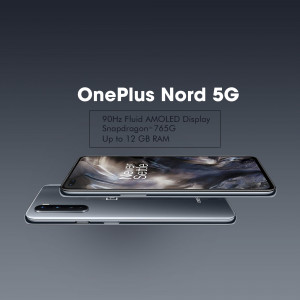 OnePlus Nord 5G smartphone with a sleek design and vibrant display