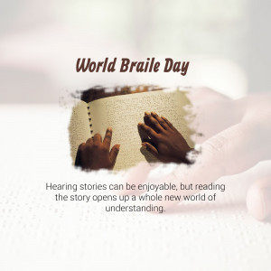 Hands reading Braille, celebrating World Braille Day