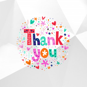 Colorful Thank You Illustration Image For Instagram