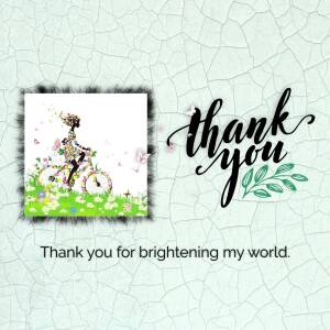 Thank You Floral Illustration Promotional Banner For Google Business Profile