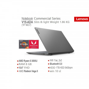 Lenovo V15-ADA Slim & Light Notebook with AMD Ryzen 5 Processor