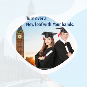 Graduating students with Big Ben in the background