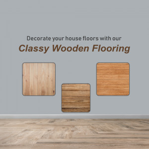 Advertisement for classy wooden flooring options