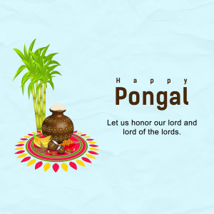 Pongal festival celebration with traditional decorations