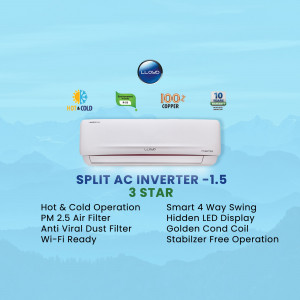 Lloyd Split AC Inverter 1.5 Ton 3 Star with features