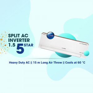 Lloyd 1.5 Ton 5 Star Split AC with Inverter Technology