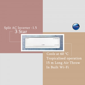 Lloyd Split AC Inverter 1.5 Ton 3 Star with features