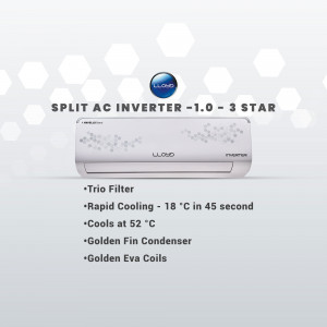 Lloyd Split AC Inverter 1.0 Ton 3 Star with features