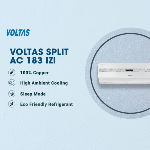 Voltas Split AC 183 IZI with key features highlighted