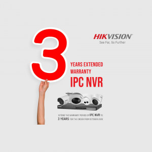 Hikvision 3 Years Extended Warranty for IPC NVR