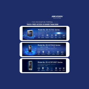 Hikvision face recognition access control terminals - DS-K1T331 Series, DS-K1T341A Series, DS-K1T6T1ME(F) Series