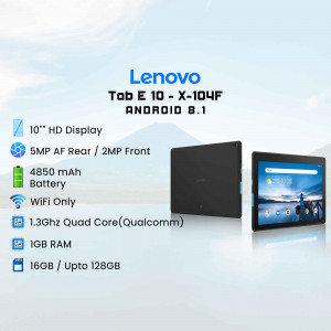 Lenovo Tab E 10 - X-104F Android Tablet with specifications