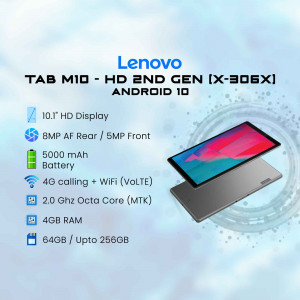 Lenovo Tab M10 HD (2nd Gen) Android Tablet with specifications