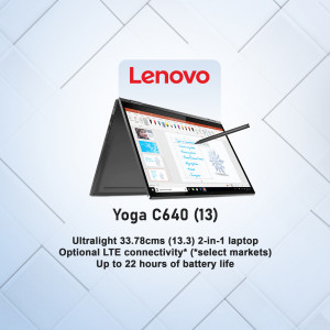 Lenovo Yoga C640 (13) Ultralight 2-in-1 Laptop with Pen