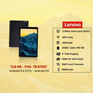 Lenovo Tab M8 FHD 8705F Android Tablet with Specifications