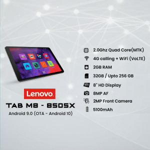 Lenovo Tab M8 8505X Android Tablet with specifications
