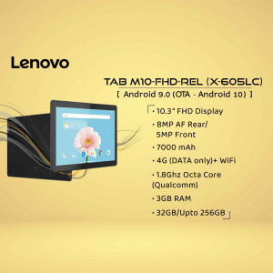 Lenovo Tab M10 FHD REL tablet with specifications