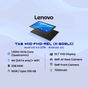 Lenovo Tab M10 FHD REL tablet with specifications