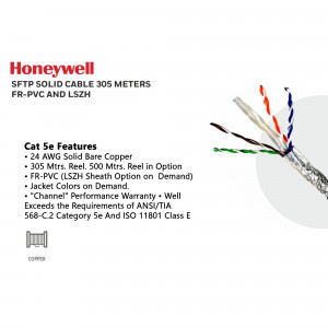 Honeywell SFTP Solid Cable 305 Meters FR-PVC and LSZH