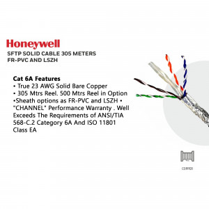 Honeywell Cat 6A SFTP Solid Copper Cable