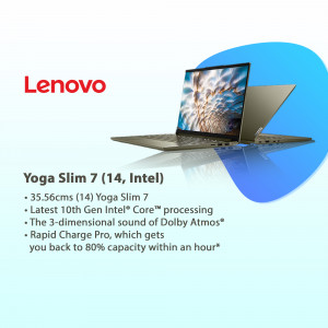 Lenovo Yoga Slim 7 (14 inch, Intel) laptop with product details