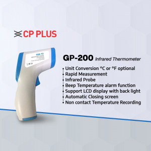 CP Plus GP-200 Infrared Thermometer for non-contact temperature measurement
