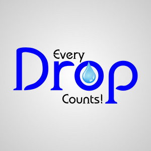 Logo featuring the text 'Every Drop Counts!' with a water droplet.