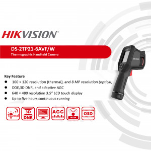 Hikvision DS-2TP21-6AVF/W handheld thermal camera product image