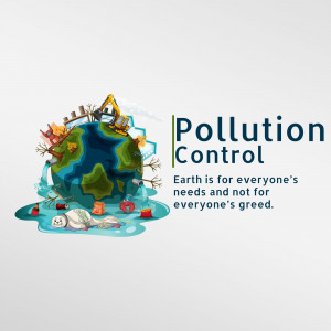 Illustration depicting the negative impacts of pollution on Earth.
