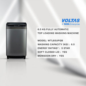 Voltas washing machine with product specifications