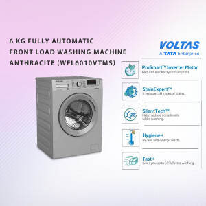 Voltas 6 KG Front Load Washing Machine - Anthracite (WFL6010VTMS)