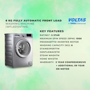 Voltas Front Load Washing Machine - WFL6010VTMS