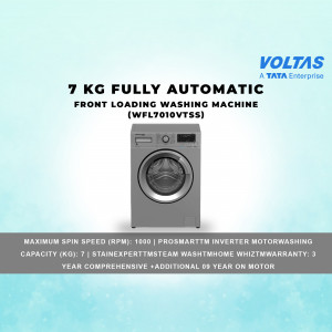 Voltas 7kg Front Load Washing Machine - WFL7010VTSS