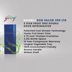 Godrej Eon Valor 290L Frost Free Double Door Refrigerator with features