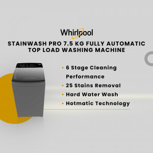 Whirlpool Stainwash Pro 7.5 Kg Fully Automatic Top Load Washing Machine advertisement