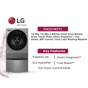 LG F0K2CHK2T2 18.0Kg Washer Dryer with Smart Features