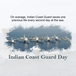 Indian Coast Guard ships patrolling the sea