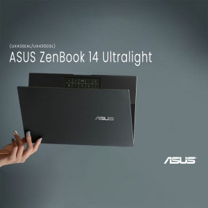 ASUS ZenBook 14 Ultralight laptop in a modern setting