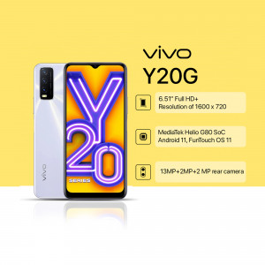Vivo Y20G smartphone with specifications