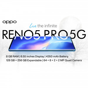 OPPO Reno5 Pro 5G smartphone with specifications