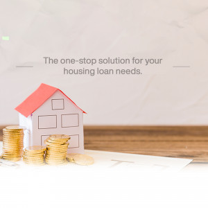 Paper house with coins representing housing loan and financial planning