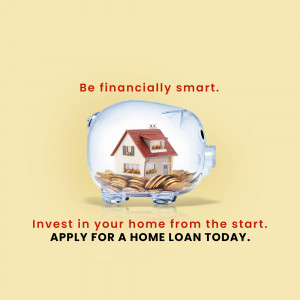 Piggy bank with a house inside, representing home loan investment.