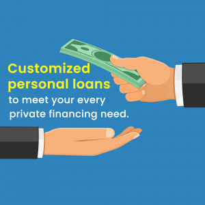 Hand giving money to another hand, representing customized personal loans for private financing.