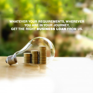 Lightbulb filled with coins representing business loan and financial growth.